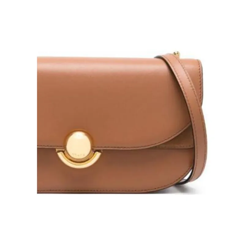 Furla Calfskin Shoulder Bag, Crossbody Bag Trumpets Women's Brown-3