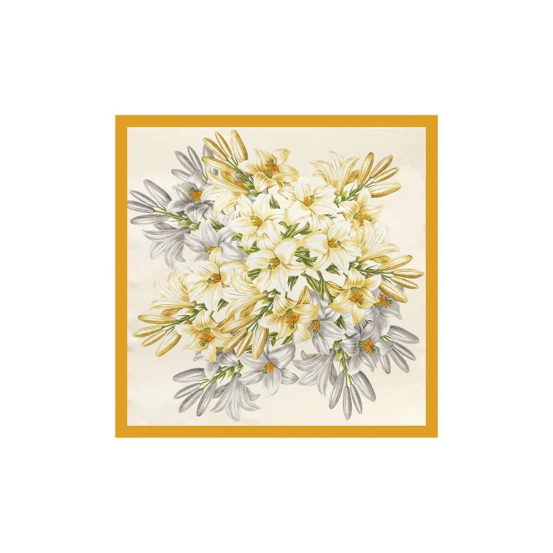 Shanghai Story 100% Polyester Silk Scarves Women's-97