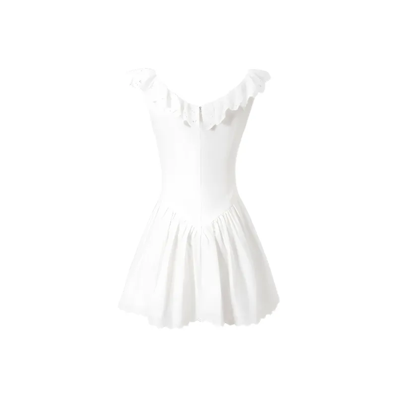 ABBY GODDESS Short Sleeved Dresses Women's White-1