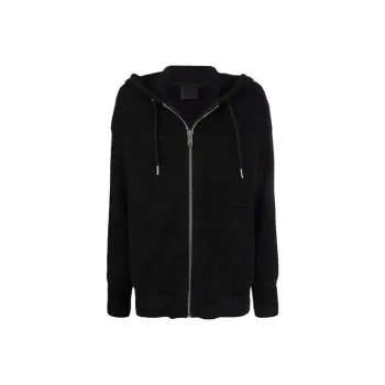 Givenchy 4G Knitted Zipped Hoodie