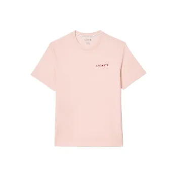 LACOSTE T Shirt Men's Pink/White