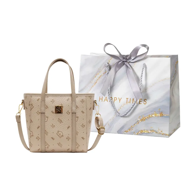 Miss Angel PU Crossbody Handbag Women's Pink/Brown-18