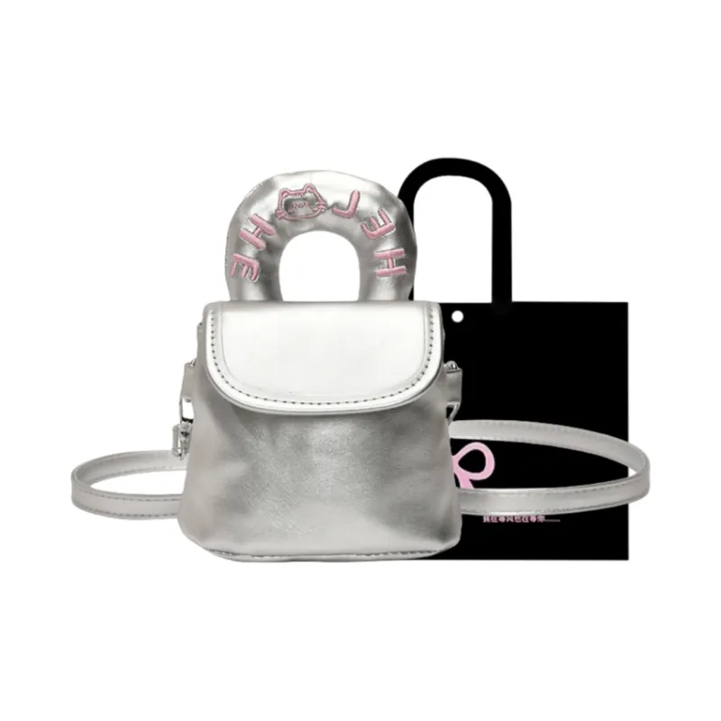 HACIN PU Handbag Women's White/Silver/Black/Pink/Blue-7