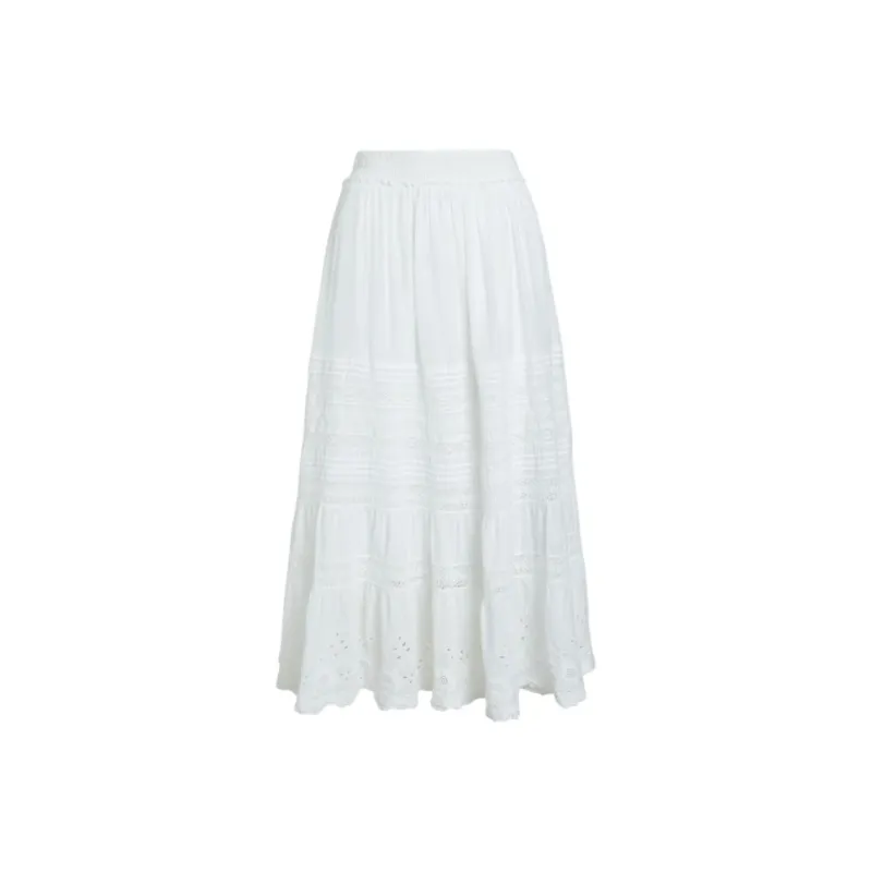 Polo Ralph Lauren SS25 Casual Long Skirt Women's White-1