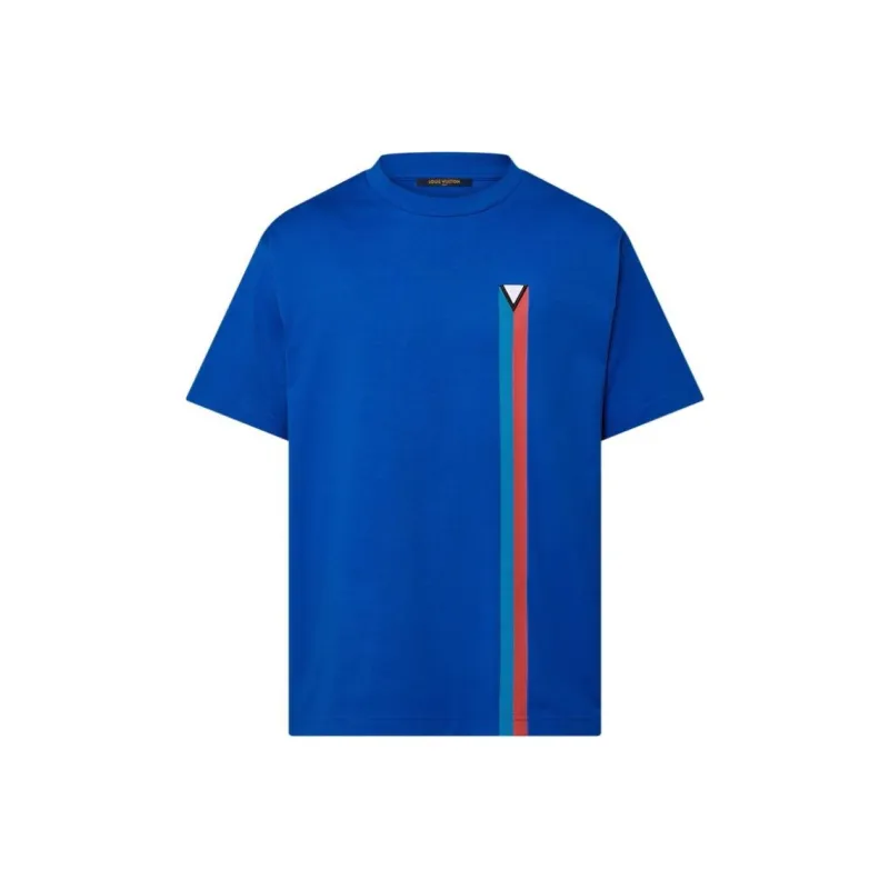 LOUIS VUITTON Short Sleeved Embroidered Cotton T Shirt-0