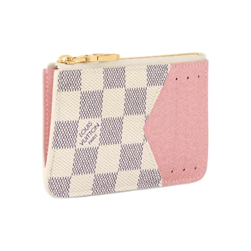 LOUIS VUITTON Coated Canvas Card Holder Women's Pink Multicolor-1