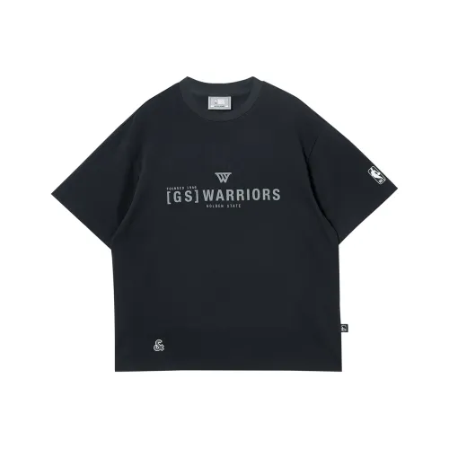 JACK JONES· x NBA Jack&Jones X Warriors Nba T Shirt Men's E42 Phantom Gray