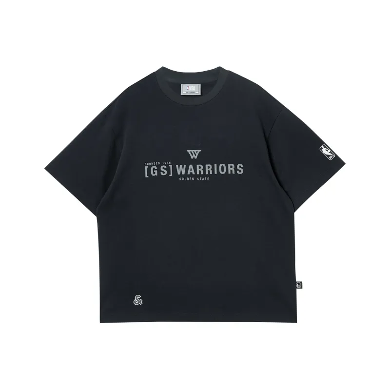JACK JONES· x NBA Jack&Jones X Warriors Nba T Shirt Men's E42 Phantom Gray-0