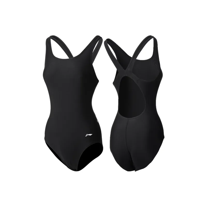 LiNing One Piece Swimsuit Women's Black-2