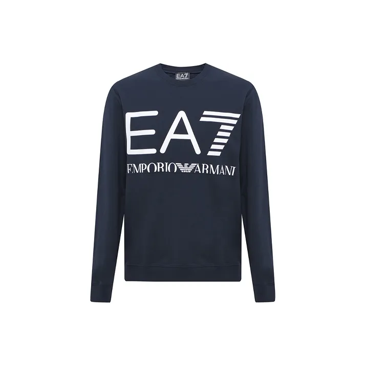 EMPORIO ARMANI EA7 Sweatshirts Men Navy Blue-0