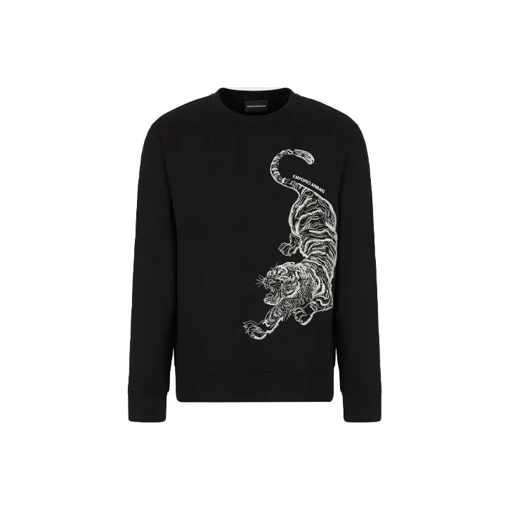 EMPORIO ARMANI Sweatshirts Men Black-0