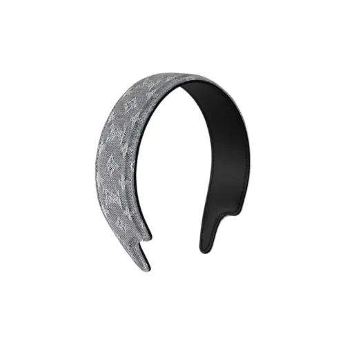 LOUIS VUITTON Cotton Hair Bands Women's Gray