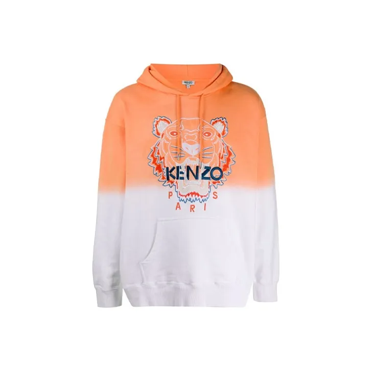 KENZO Sweatshirts Men Orange White-0