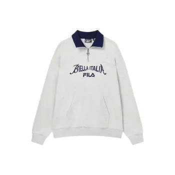FILA Sweatshirts Unisex Ivory Heather Gray
