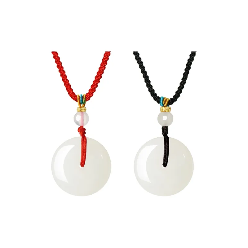Chum Hetian Jade Pendants White Jade Unisex-1