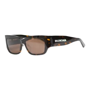 Balenciaga Acetate Irregular Shape Sunglasses Unisex Tortoiseshell