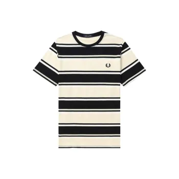 FRED PERRY Striped Cotton T shirt