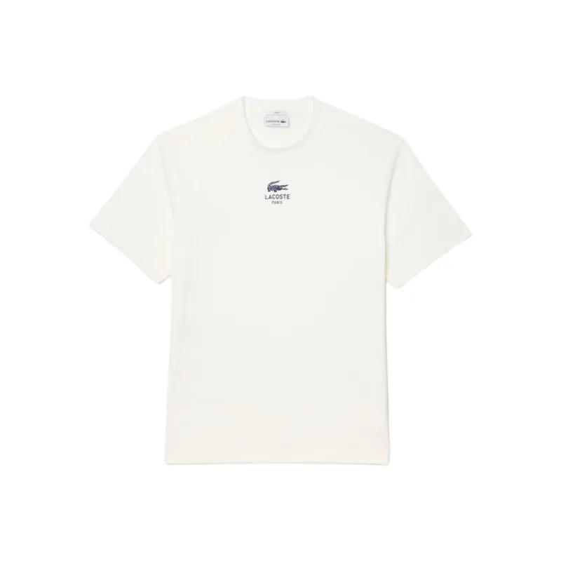 LACOSTE Signature print T shirt-0