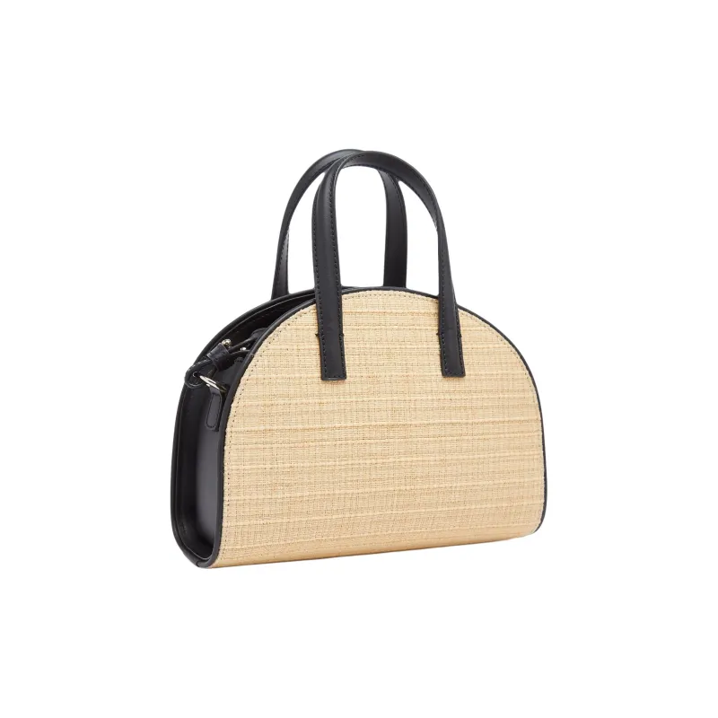 A.P.C Cow Leather One Shoulder Handbag Trumpets Women's Beige & Black-1