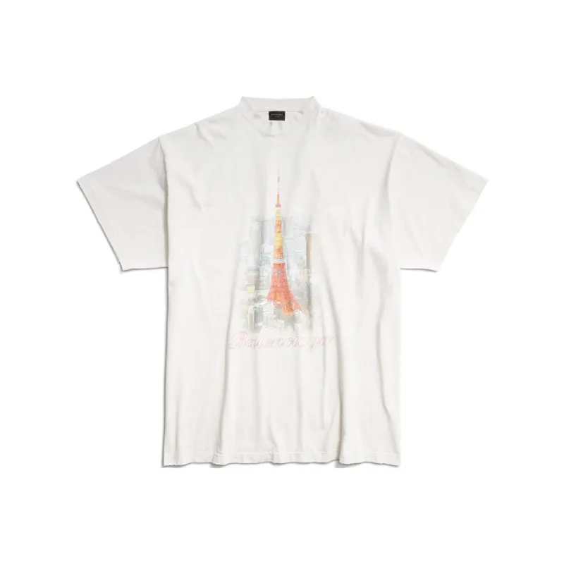 Balenciaga SS24 T Shirt Loose Fit Men's White-0