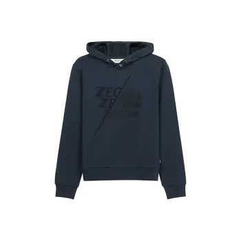 Zzegna Sweatshirts Men Deep Cobalt Blue