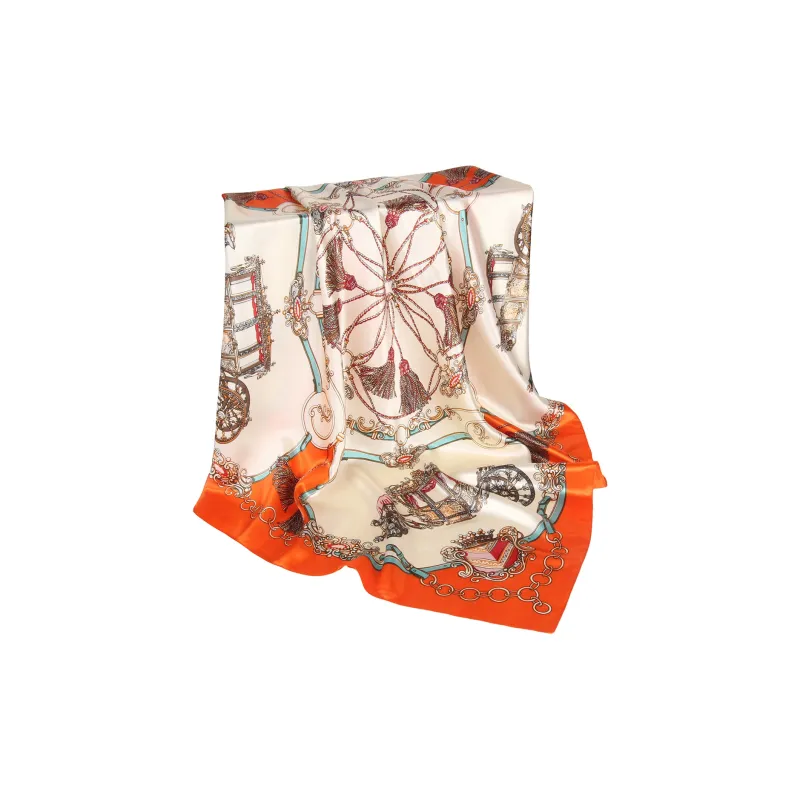 Shanghai Story 100% Polyester Silk Scarves Women's-17