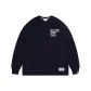 Navy Blue GRAF Small Letter Long-Sleeved