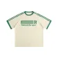 Apricot & Green Stripes
