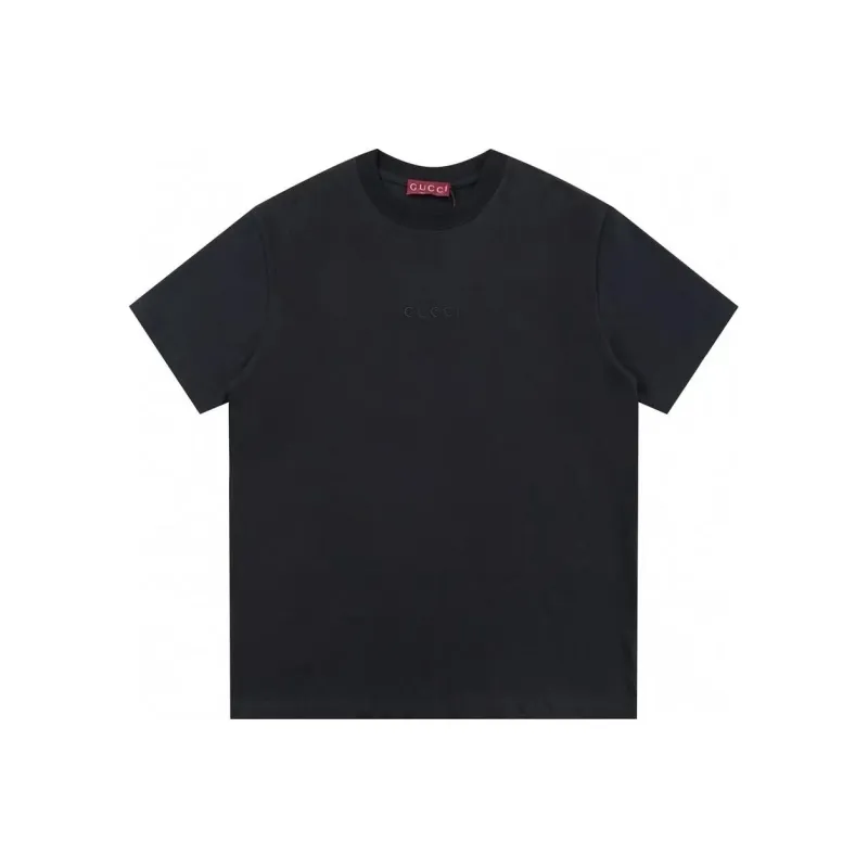 GUCCI Logo Embroidered Crewneck T-Shirt-0