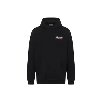 Balenciaga Political Campaign Logo Popover Hoodie