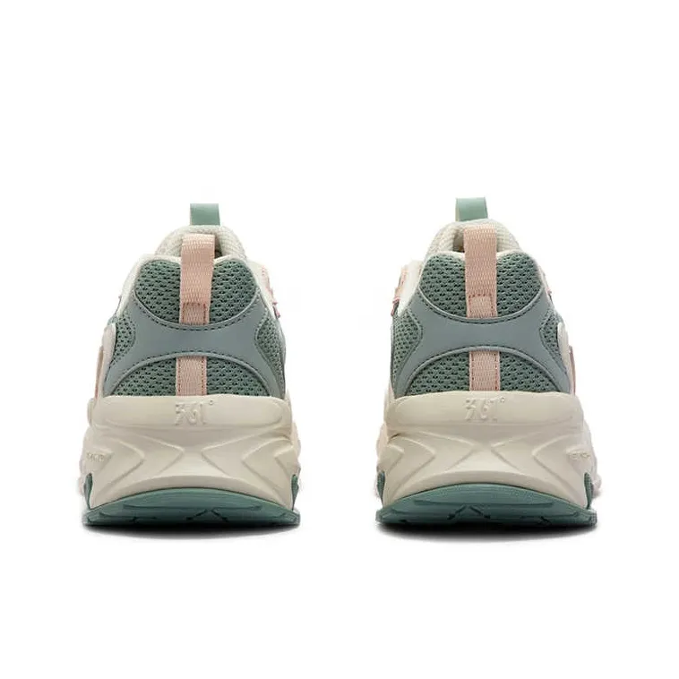 361° Cushioning, Wear Resistant Low Top Casual Shoes Women's Beige Green-3
