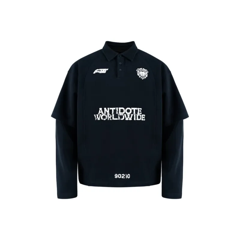 Antidote Worldwide T Shirt Unisex Navy Blue-0