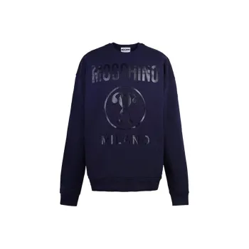 MOSCHINO Double Question Series Sweatshirts Men Purple