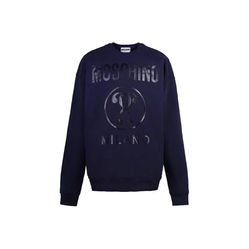 MOSCHINO Double Question Series Sweatshirts Men Purple-0