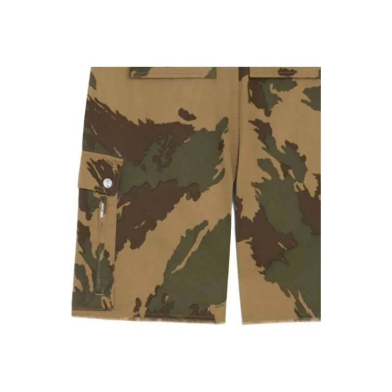 CELINE Camouflage Cargo Shorts-6