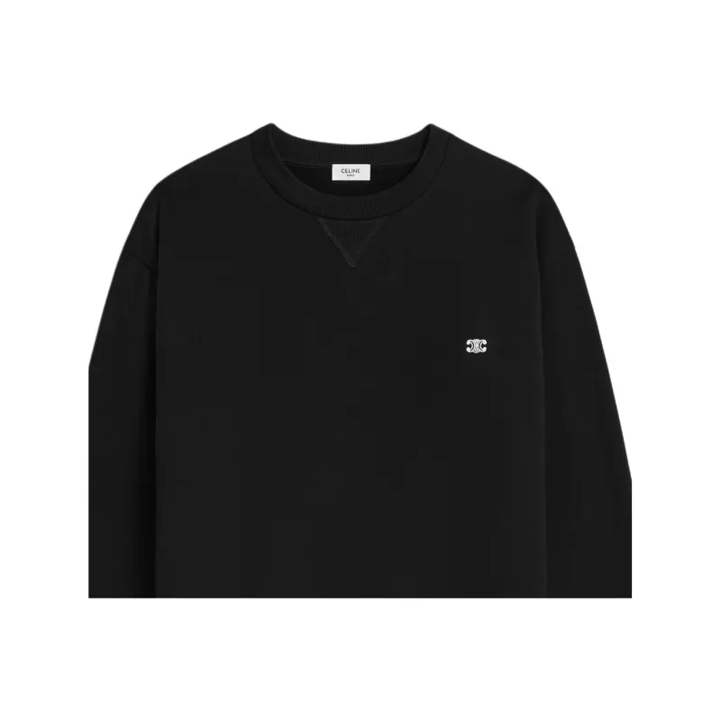 CELINE Triomphe Loose Sweatshirt In Cotton Fleece-2