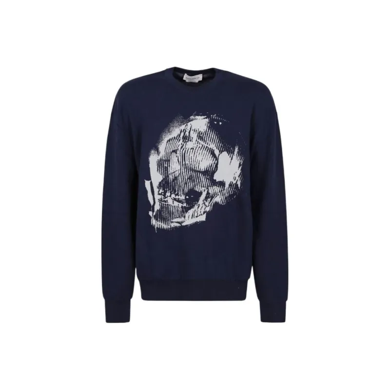 Alexander McQueen Skull Graffiti Jacquard knit Jumper-0