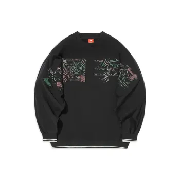 LiNing China Li Ning Sweatshirts Unisex Black