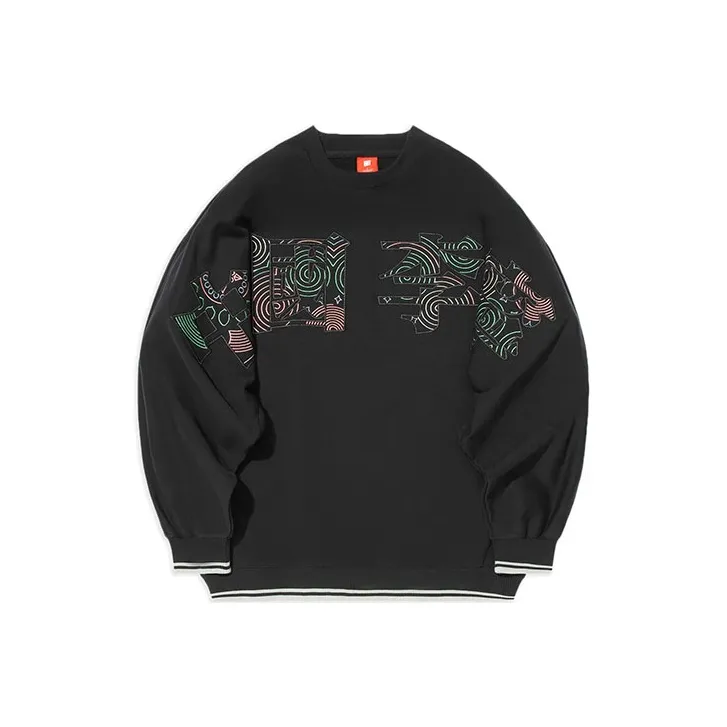 LiNing China Li Ning Sweatshirts Unisex Black-0