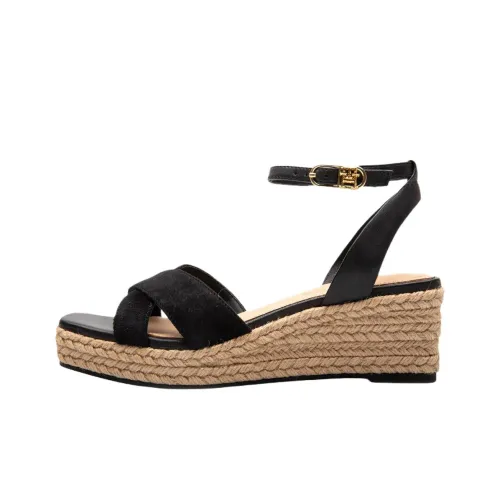 Tommy Hilfiger Strap Sandals 7cm Women's Black