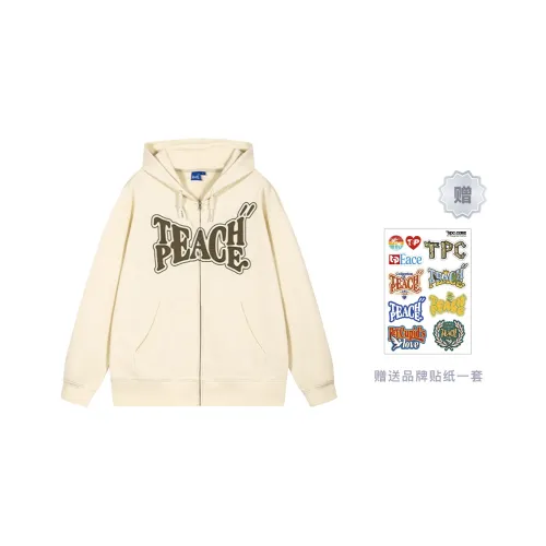 Teach Peace Fleece Lined Hoodies & Sweatshirts Unisex