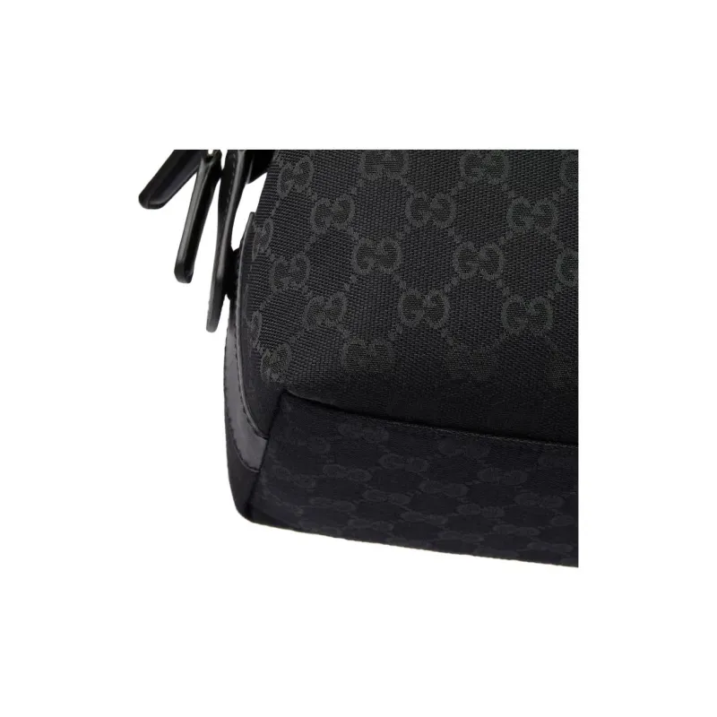 GUCCI Canvas Toiletry Bag Unisex Black-6