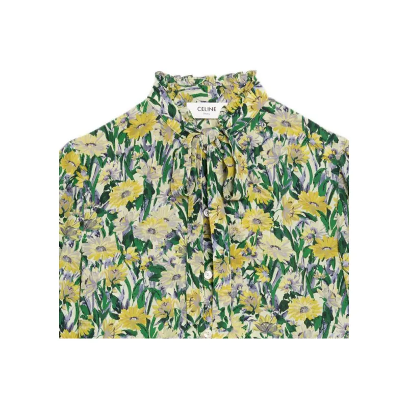 CELINE Shirts Women's Green-2