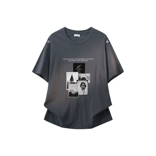 YOSICIL T Shirt Unisex Dark Gray