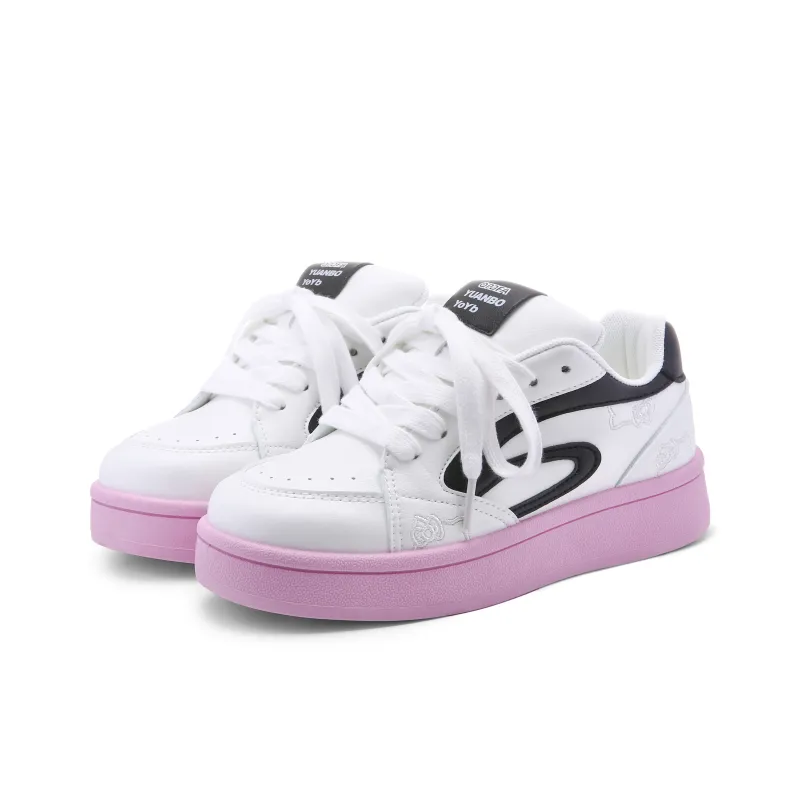 Lovely You Lightweight Slip Resistant Breathable Low Top Skateboard Shoes Women's-11