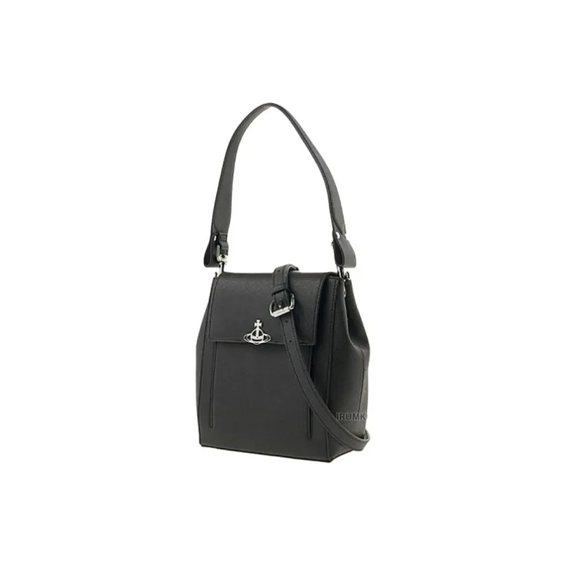 Vivienne Westwood Leather One Shoulder Handbag Women's Black-1
