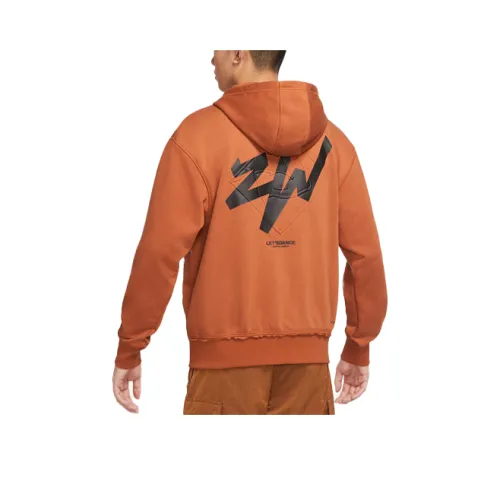 Jordan Zion Sweatshirt Men's Dark Reddish Brown