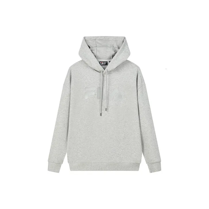 FILA Sweatshirts Unisex White Heather Gray-0