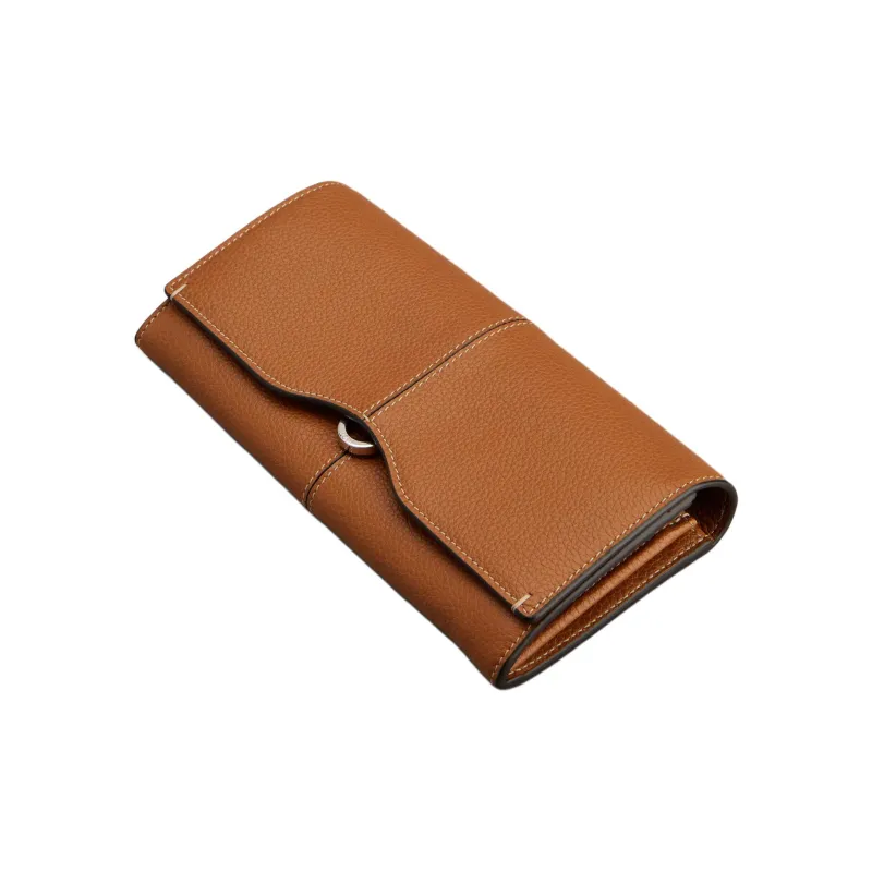 TOD'S Leather Wallet Women's Brown-3