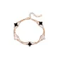 Lucky Four-Leaf Clover Bracelet-Black